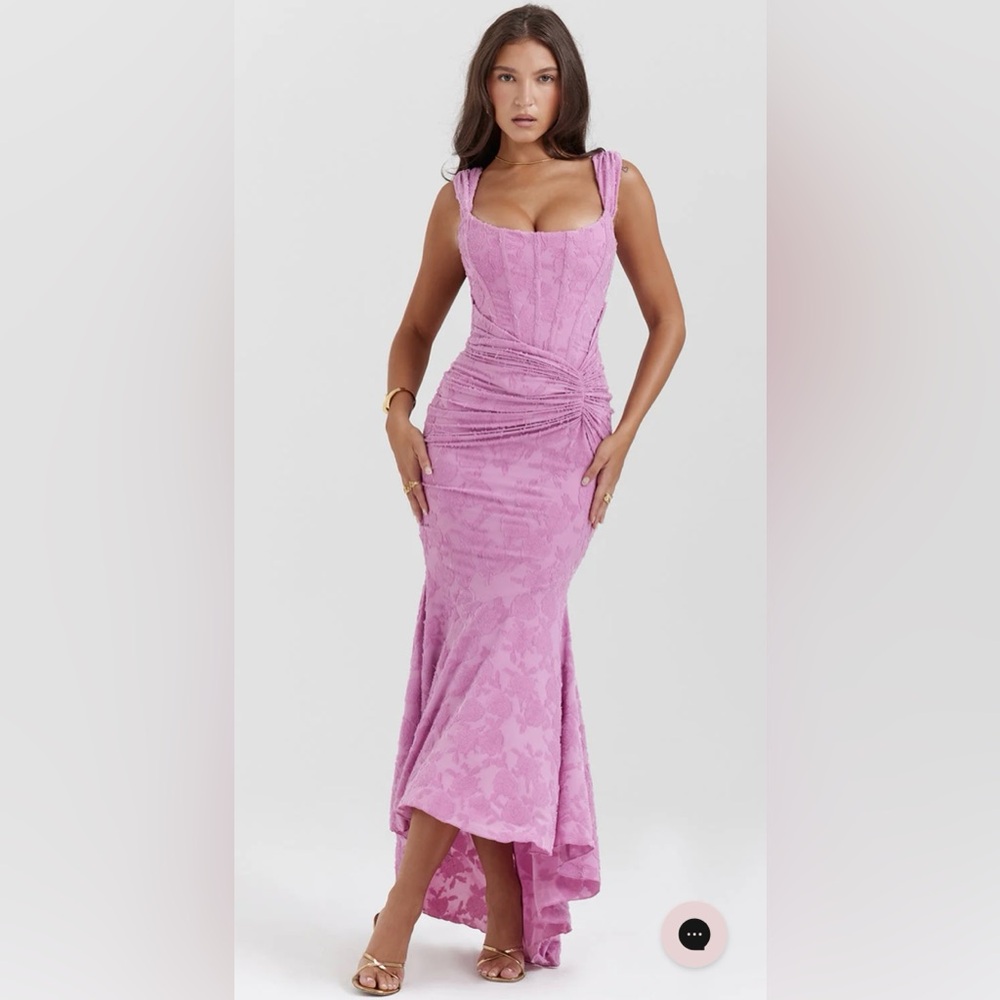 Wedding Guest Dress Pink Lace Evening Gown Celina The Label S